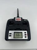 2.4GHz mini drone remote controller with LCD display and dual joysticks