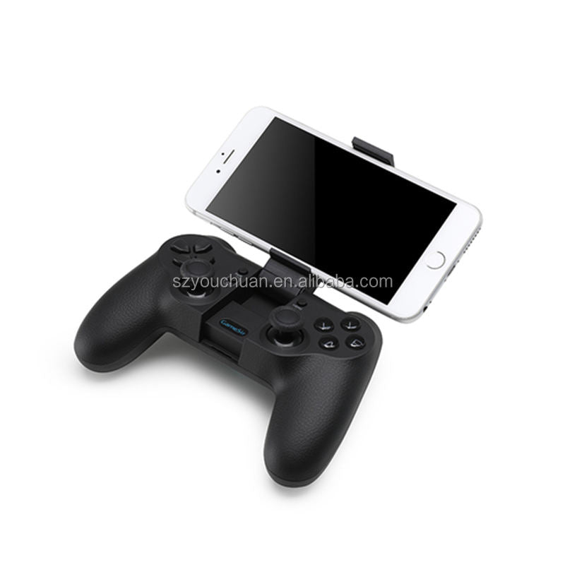 Drone remote controller with dual joysticks and phone holder, black