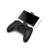 Drone remote controller with dual joysticks and phone holder, black