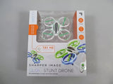 Sharper Image Glow Stunt Drone Rechargeable 2.4 GHz LED Quadcopter New Drone