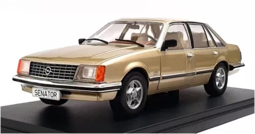 Whitebox 1:24 diecast Opel Senator A1 model car, gold with chrome grille