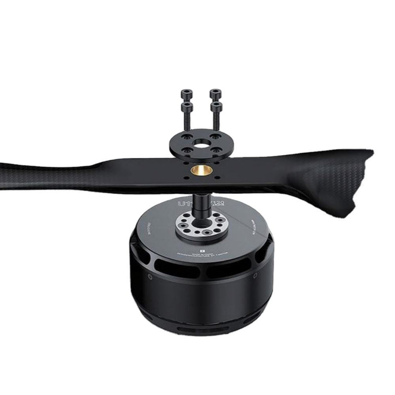 Brushless DC multicopter motor with mounting hub, black