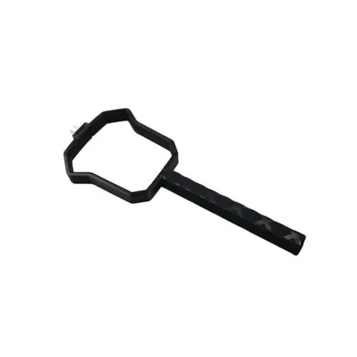Black drone landing gear bracket handle accessory with hexagonal frame