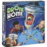 Drone Home board game box with cartoon space characters and a hovering drone illustration
