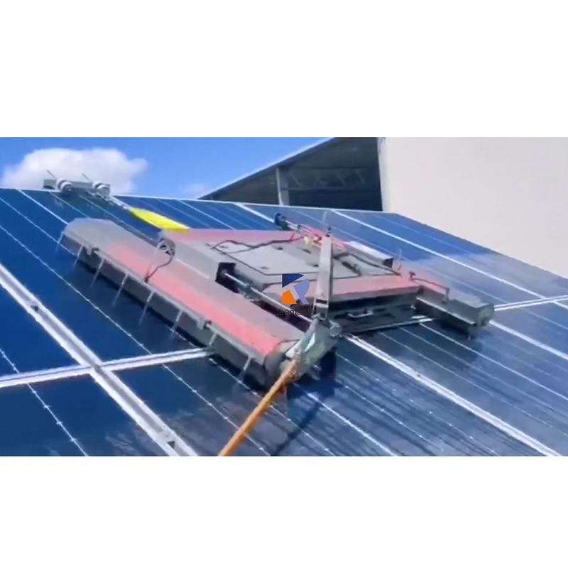 PV Solar Module Panel Cleaning Drone Automatic Equipment Machine Solar Panel Cleaning Brush Robot Drone