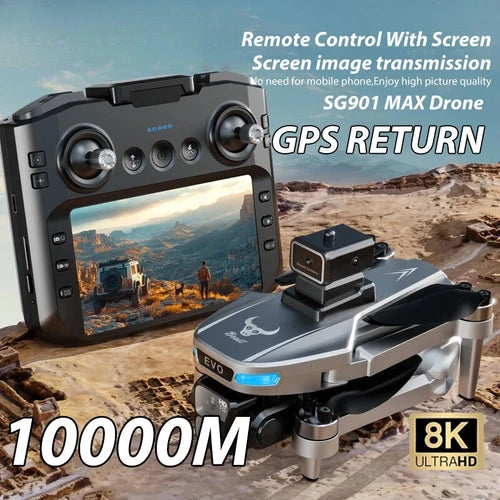 GPS drone with 8K UltraHD camera, remote controller with screen
