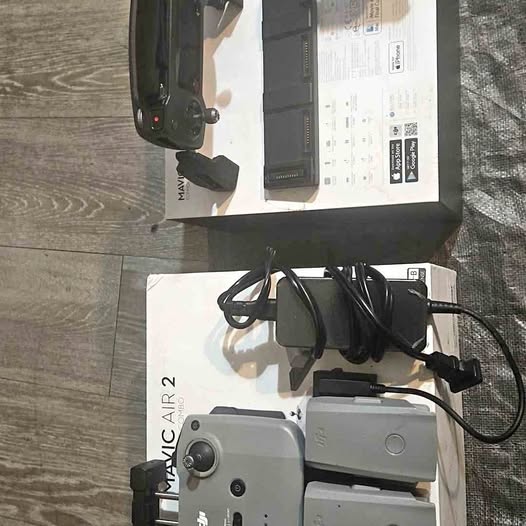 DJI Mavic Air 2 charger dock with power cables