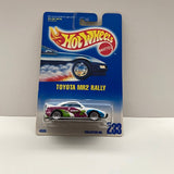 White Purple Blue & Green Toyota MR2 Rally Car Hot Wheels Diecast #233 Ships to you