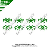 Drone Hunter Kill Markings Victory  Unique Graphic Design Die Cut Vinyl Decal Drone