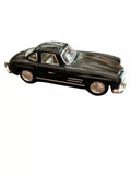 Black 1954 Mercedes-Benz 300 SL coupe diecast pull-back toy, 1:36
