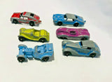 6 vintage TOOTSIETOY Diecast CARS / Toronado Mercedes Porsche MG Dragster Parts