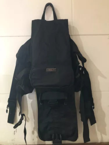KOOZAM black photography backpack bag with front pocket and carry handle