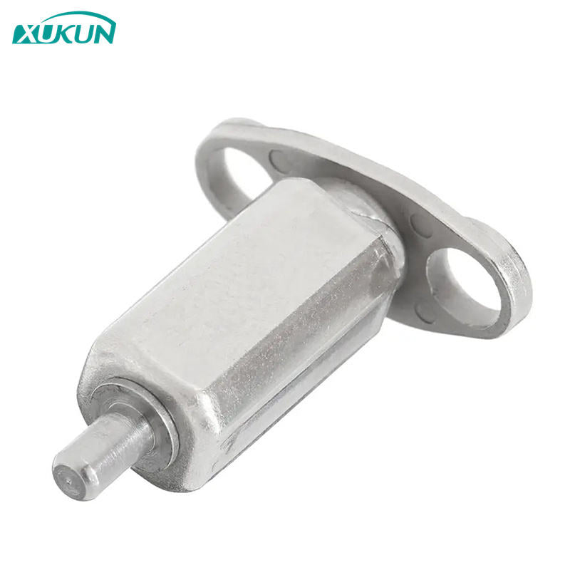 Metal folding drone arm hinge with rotating shaft, silver-gray finish