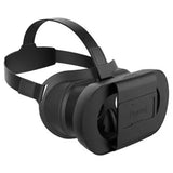 Black FPV goggles with adjustable head strap and side control panel