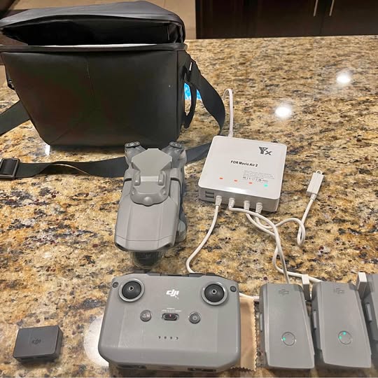 Dji Mavic 2 Pro drone with remote controller and batteries