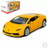 1:36 Lamborghini Huracan Coupe Model Car Diecast Vehicle Collection Gift Yellow Toy