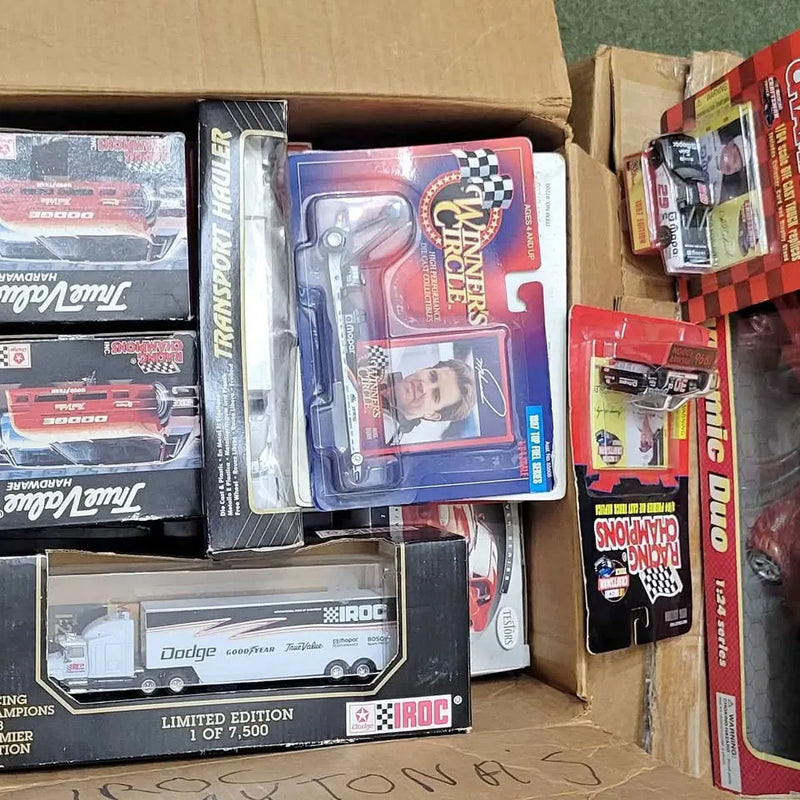 Diecast car and truck collection set, boxed assortment