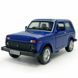 1:32 Vintage VAZ Lada Niva Diecast Model Car Toy Cars Kids Toys for Boys Blue Parts