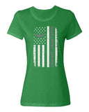 NJ Drone Hunters USA Flag | Funny Drone Flying Design Ladies' Crewneck T-Shirt Drone