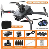 5G 4K Drone  Pro with HD Brushless Dual Camera Drones WiFi FPV Foldable RC Drone