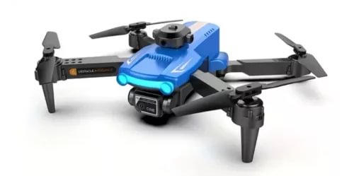 XT2 dual-camera drone with four rotors, blue and black body