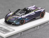 CR 1:64 Flame Purple Huayra BC Convertible Sports Model Diecast Resin Car Parts