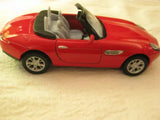 KINSMART BMW Z8 CONVERTIBLE DIECAST METAL PULL BACK MODEL CAR 1/36 SCALE Red Toy