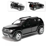 Renault Duster Metal Model Diecast Car Scale, Collectible Toy Cars, Black, 1/36 Toy