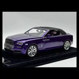 New Arrival HH 1:18 Scale Rolls-Royce Dawn Diecast Car Model Collection Purple Parts