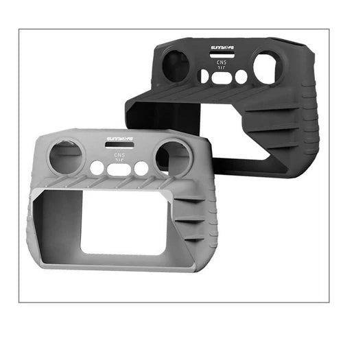 Silicone drone sleeve protective case with sun hood, gray and black shell