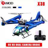 X38 DC-135 RC Drone Helicopter 2.4G Dual Camera Obstacle Avoidance Brushless Drone