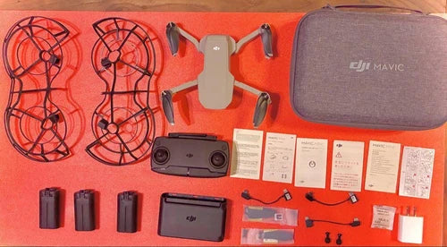 DJI Mavic Mini Fly More Combo drone kit with drone, batteries, case and accessories