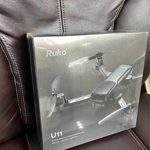 Ruko U11 4K drone retail box with drone illustration