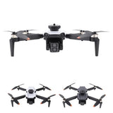 Quadcopter drone with dual cameras, four foldable propellers and front obstacle sensors