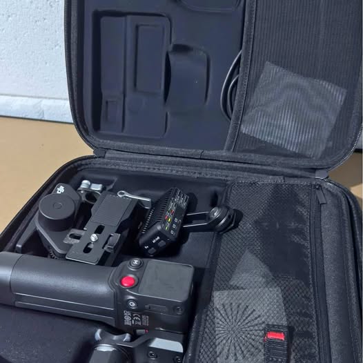 DJI Focus Pro drone with controller accessories in open hard case