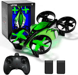2 In 1 Mini Drones for Kids Remote Control Drone with Land Mode or Fly Green Drone