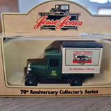 Lledo green diecast delivery truck in box, 70th anniversary collector series, Jesse Jones label
