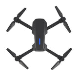 Foldable FPV drone with four propellers and central dark gray body