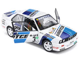 BMW E30 M3 Gr. A diecast race car, white and blue with #3 decals