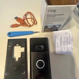 Ring indoor camera with mounting plate and USB power cable