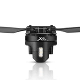 X6 SE brushless drone motor with folding propeller blades, black housing and LED