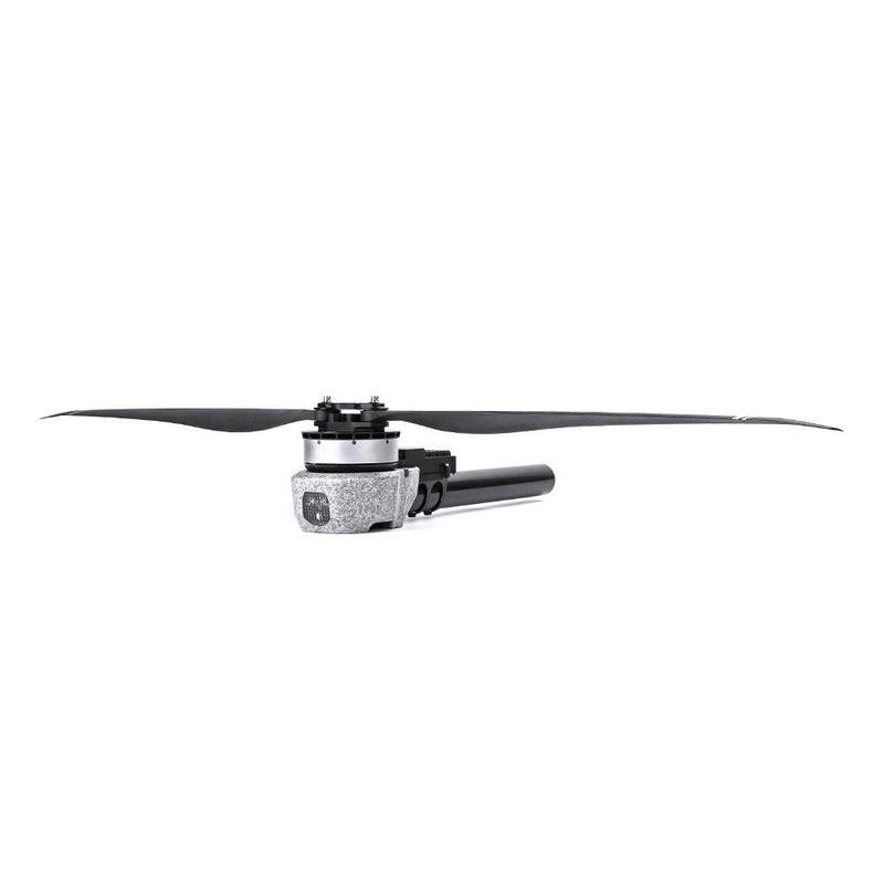 Electric paramotor drone motor with two-blade propeller