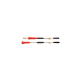 Agricultural sprayer nozzle handles with red and black grips, brass fittings