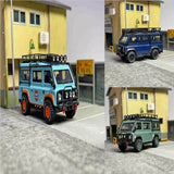 Master 1:64 Land Rover Defender Van Camp Gulf Diecast Car Models Hobby Toys New Toy