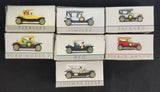 READERS DIGEST (7) Mini Diecast Cars Model T, Arrow, Packard, REO, Simplex.... Parts