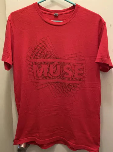 Muse Drones Orange Tour Shirt Size Medium Drone