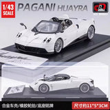 1:43 LCD Land Rover Pagani Huayra Diecast Model White Color Parts
