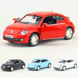 1:36 scale Beetle 2012 diecast model car, red pull-back toy