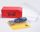 XF MODEL 1/64 Scale Ferrari F8 Tributo Blue Diecast Car Model Toy Gift Toy