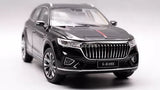 1/18 scale HongQi Red Flag HS5 black SUV diecast model car, front view